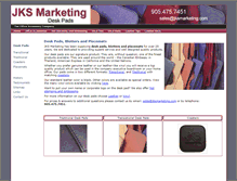 Tablet Screenshot of jksmarketing-deskpads.com